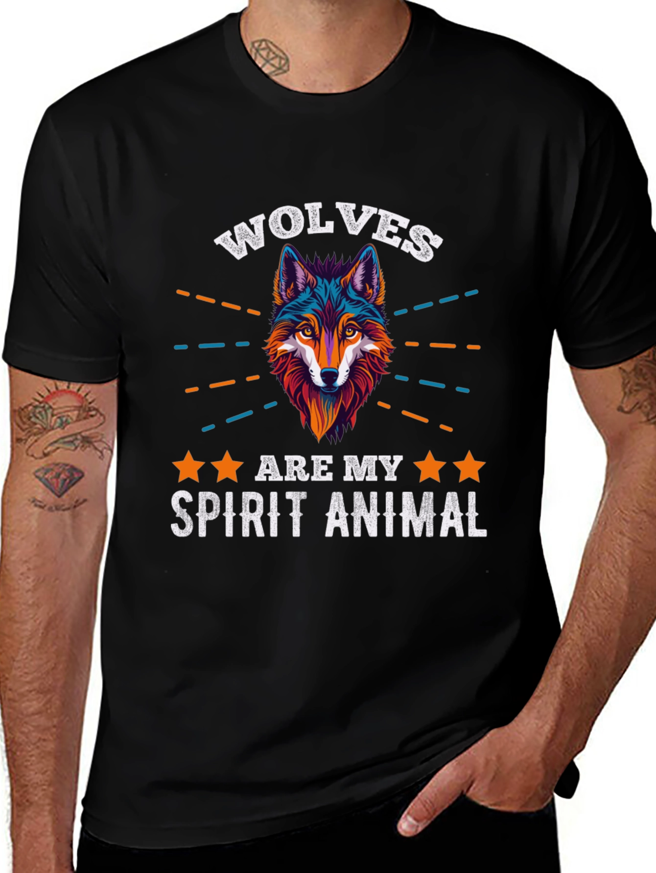 Wolf Spirit Animal Graphic T-Shirt