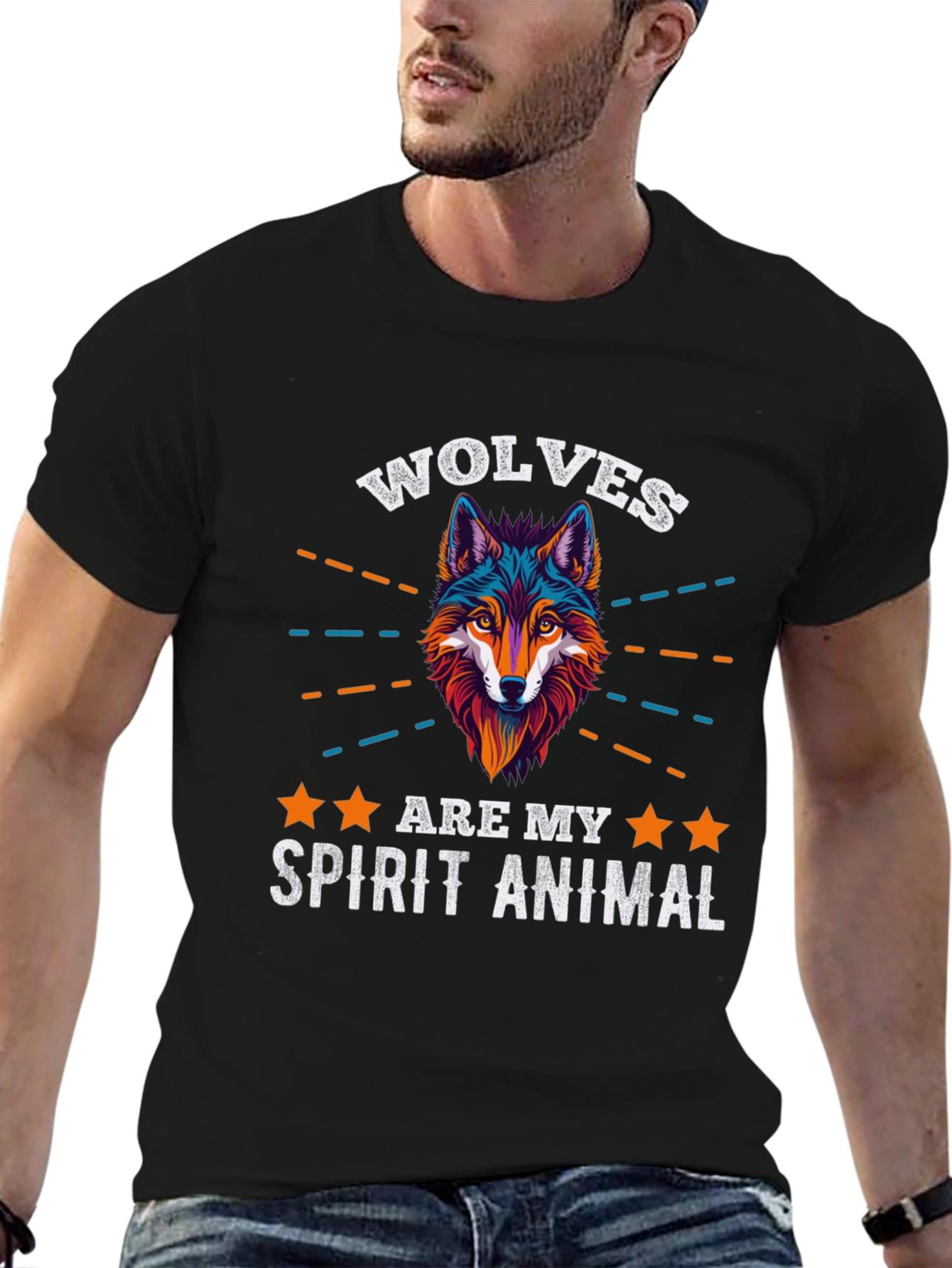 Wolf Spirit Animal Graphic T-Shirt