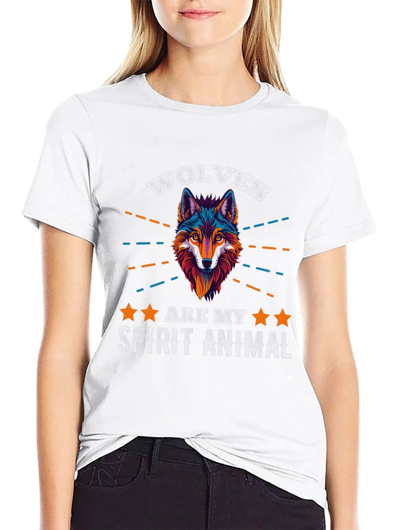 Wolf Spirit Animal Graphic T-Shirt