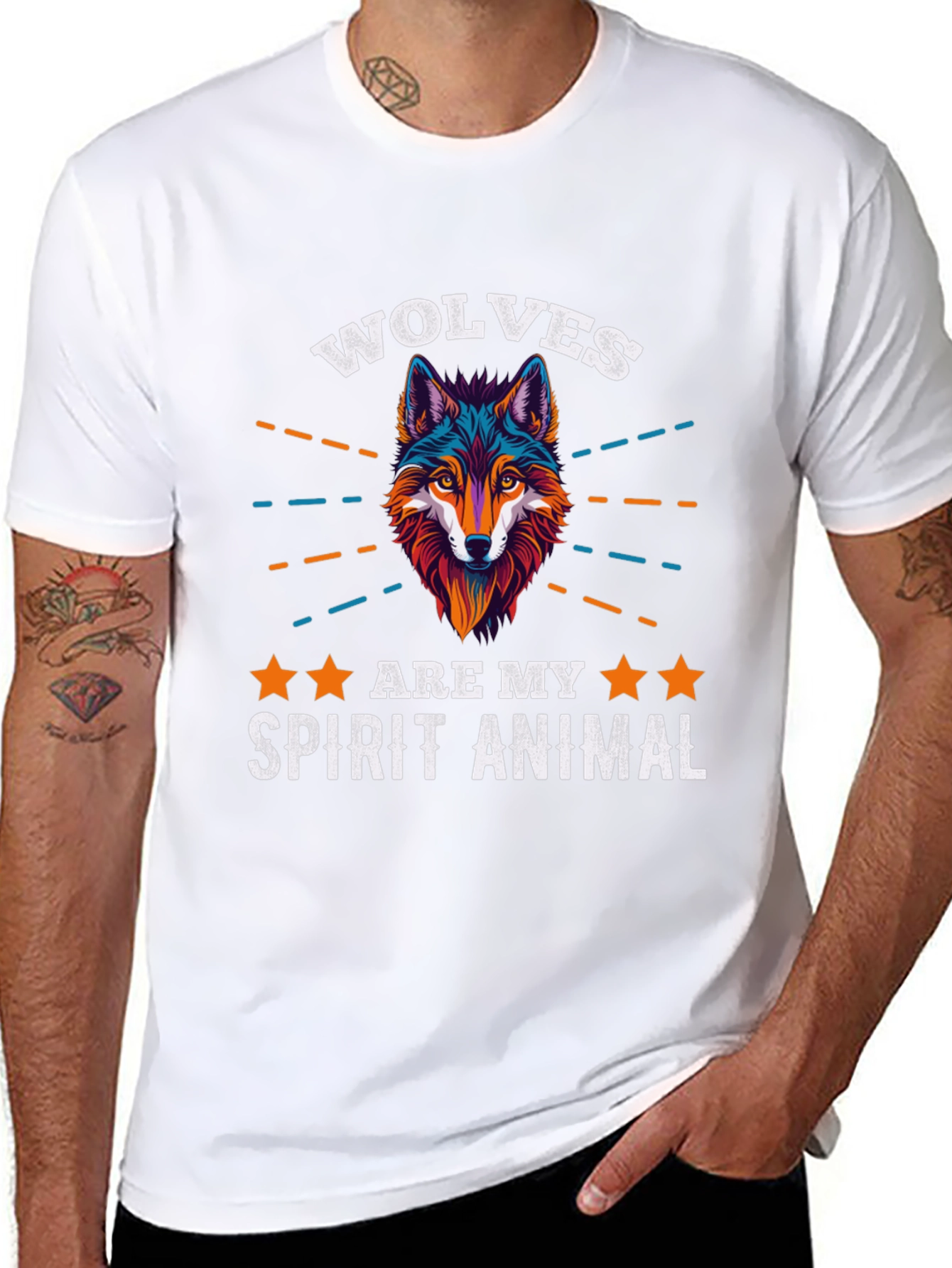 Wolf Spirit Animal Graphic T-Shirt