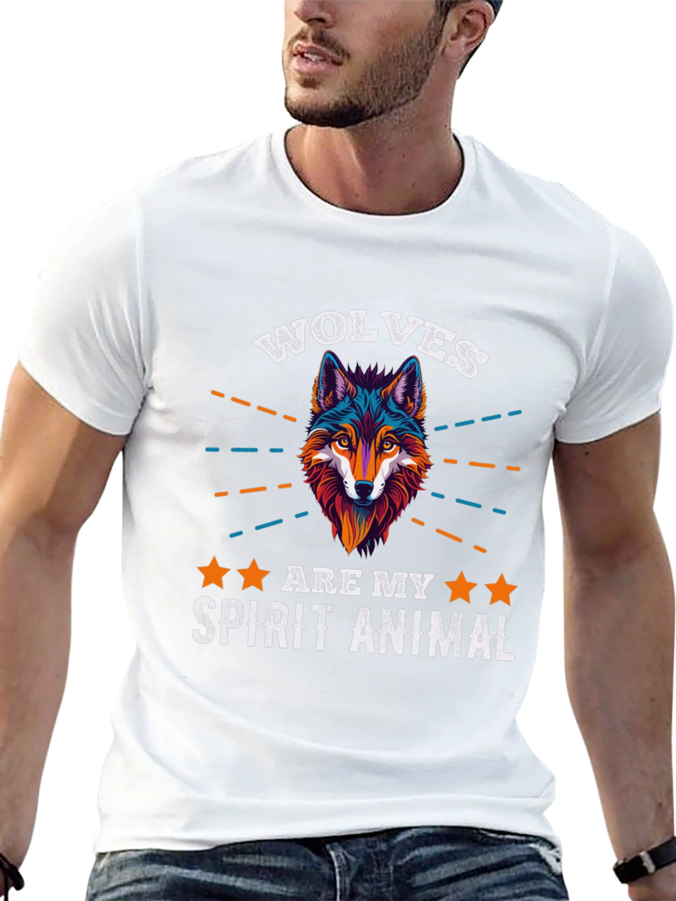 Wolf Spirit Animal Graphic T-Shirt