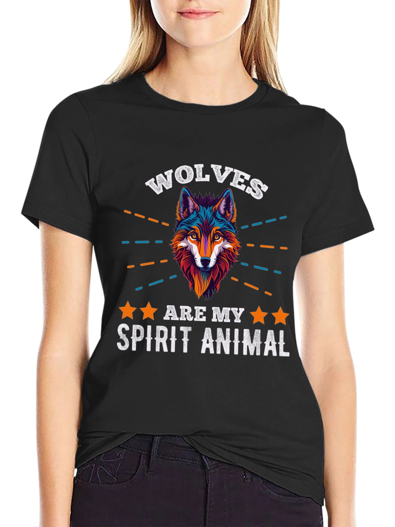 Wolf Spirit Animal Graphic T-Shirt