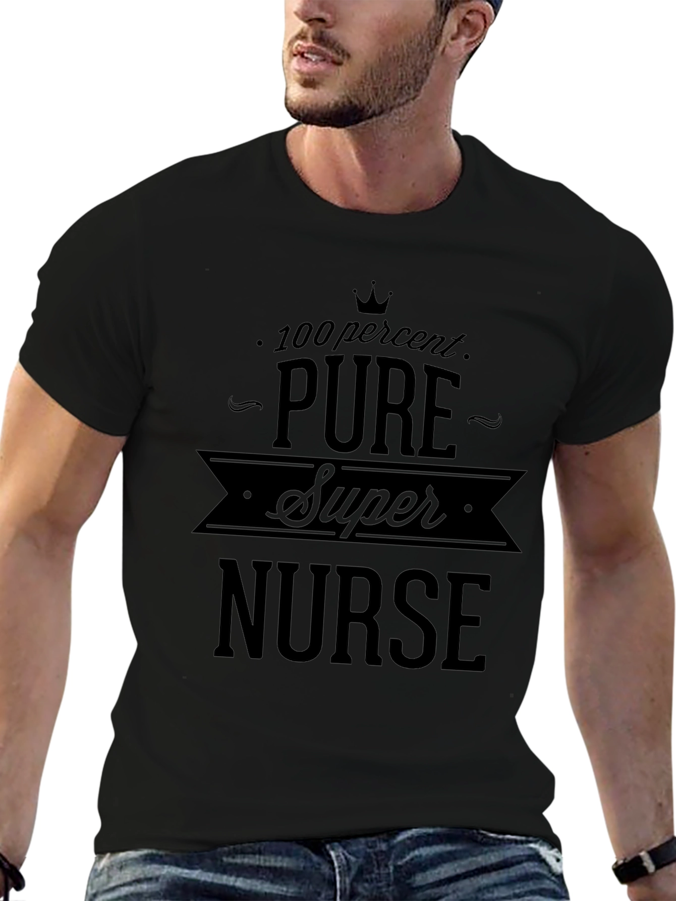 100% Pure Super Nurse Graphic Tee
