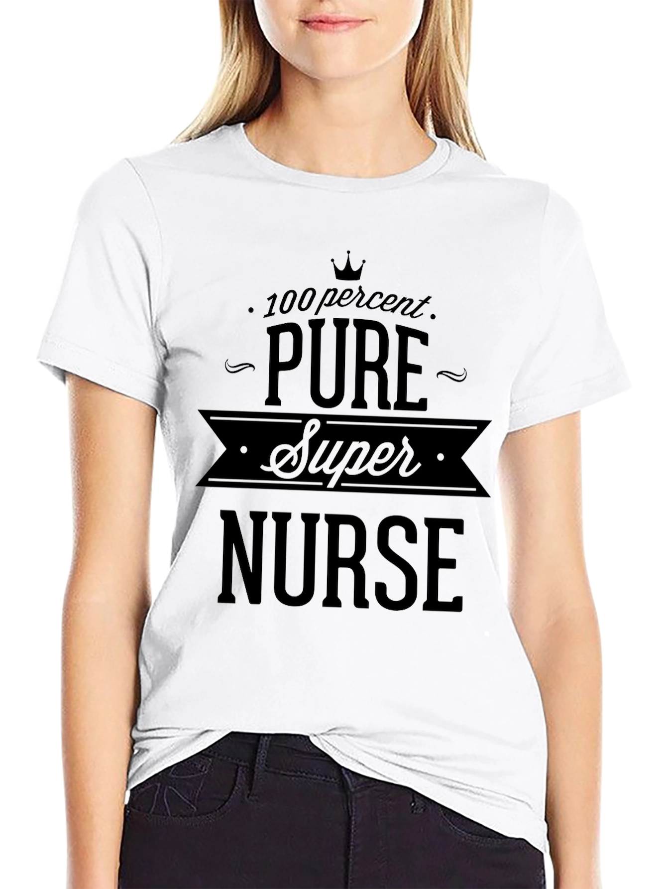 100% Pure Super Nurse Graphic Tee