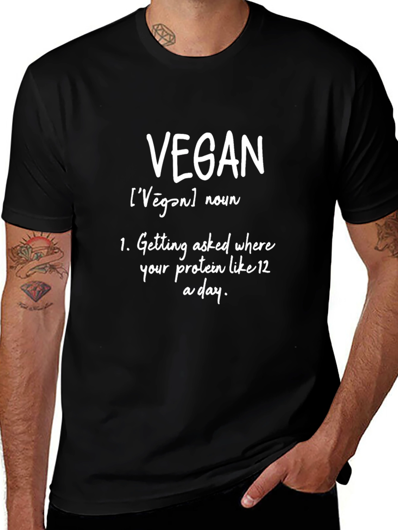 Vegan Definition T-Shirt - Funny Plant Based Tee