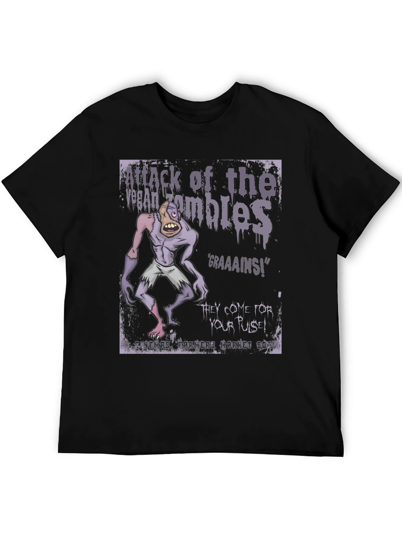 Vegan Zombie T-Shirt: Graaaains!