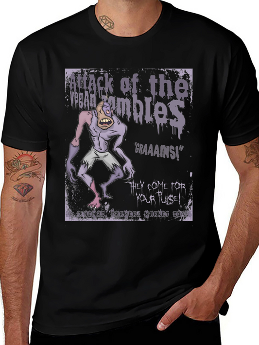 Vegan Zombie T-Shirt: Graaaains!