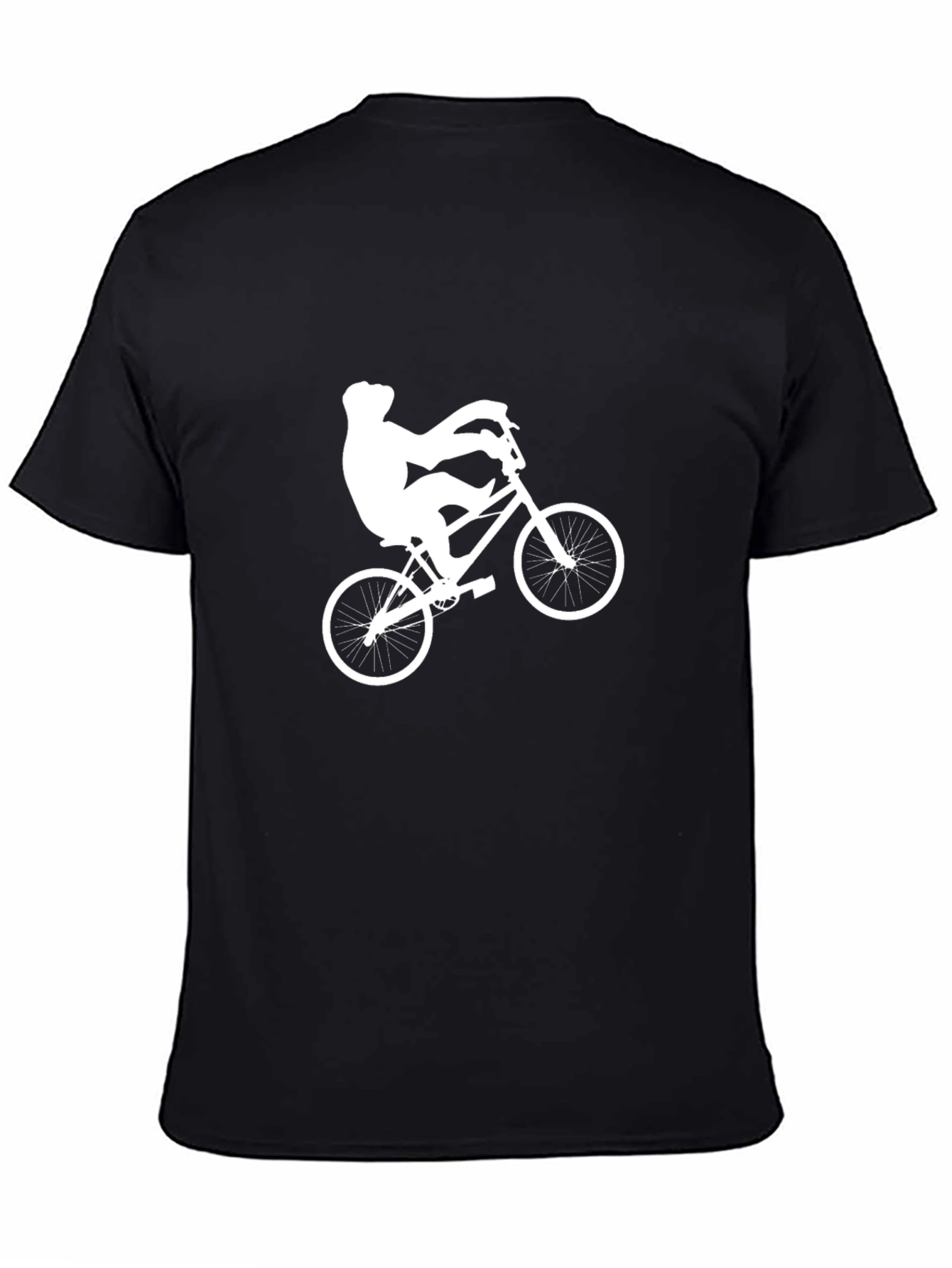 BMX Rider Graphic Tee - Black Cotton T-Shirt