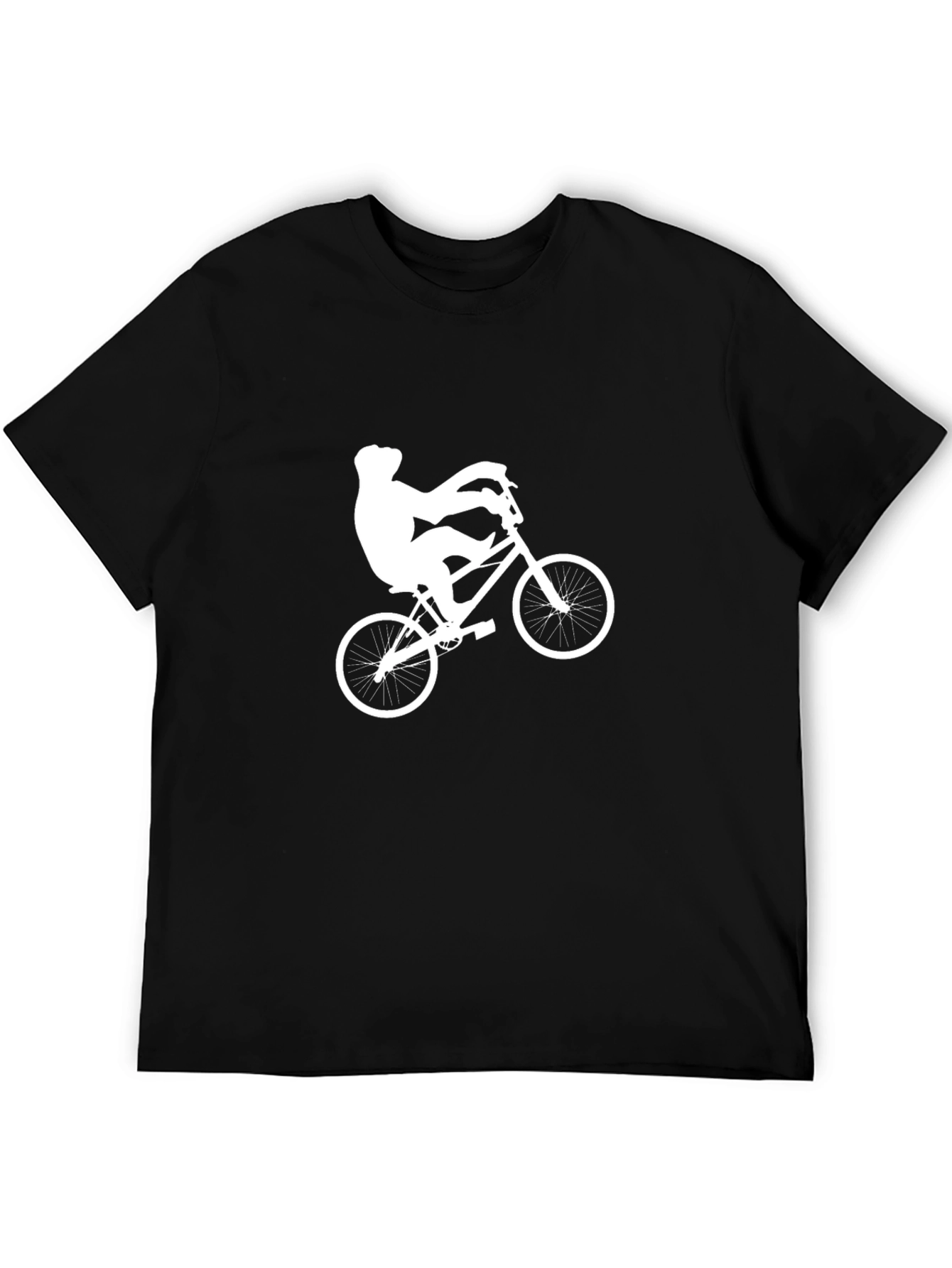 BMX Rider Graphic Tee - Black Cotton T-Shirt