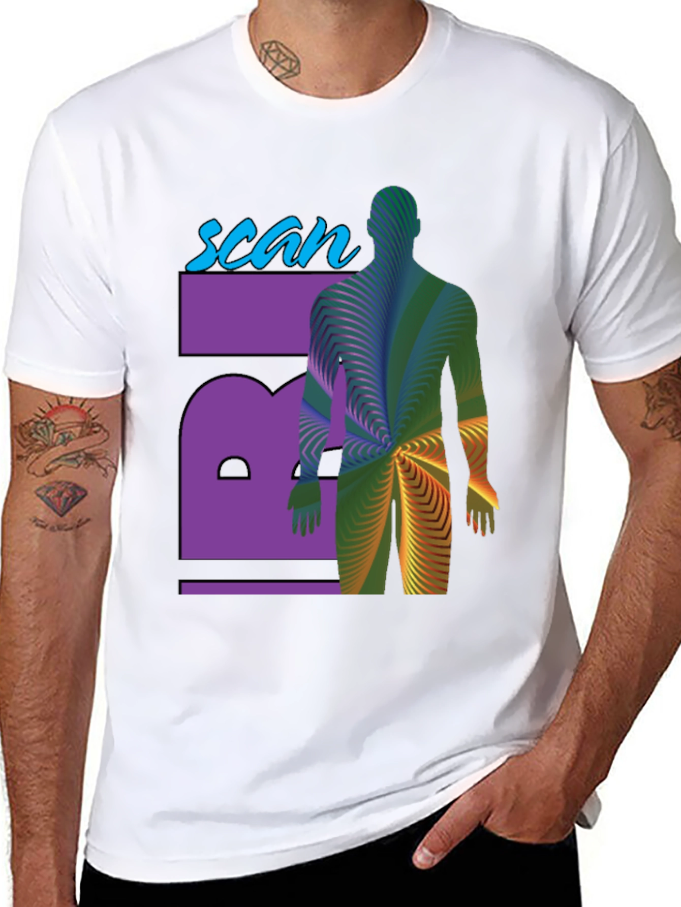 Scan T-Shirt - Artistic Medical Imaging Design