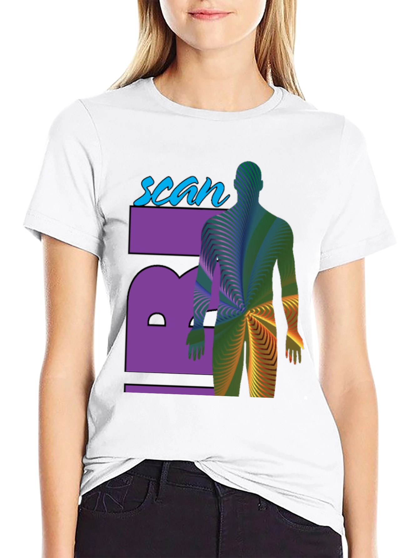 Scan T-Shirt - Artistic Medical Imaging Design
