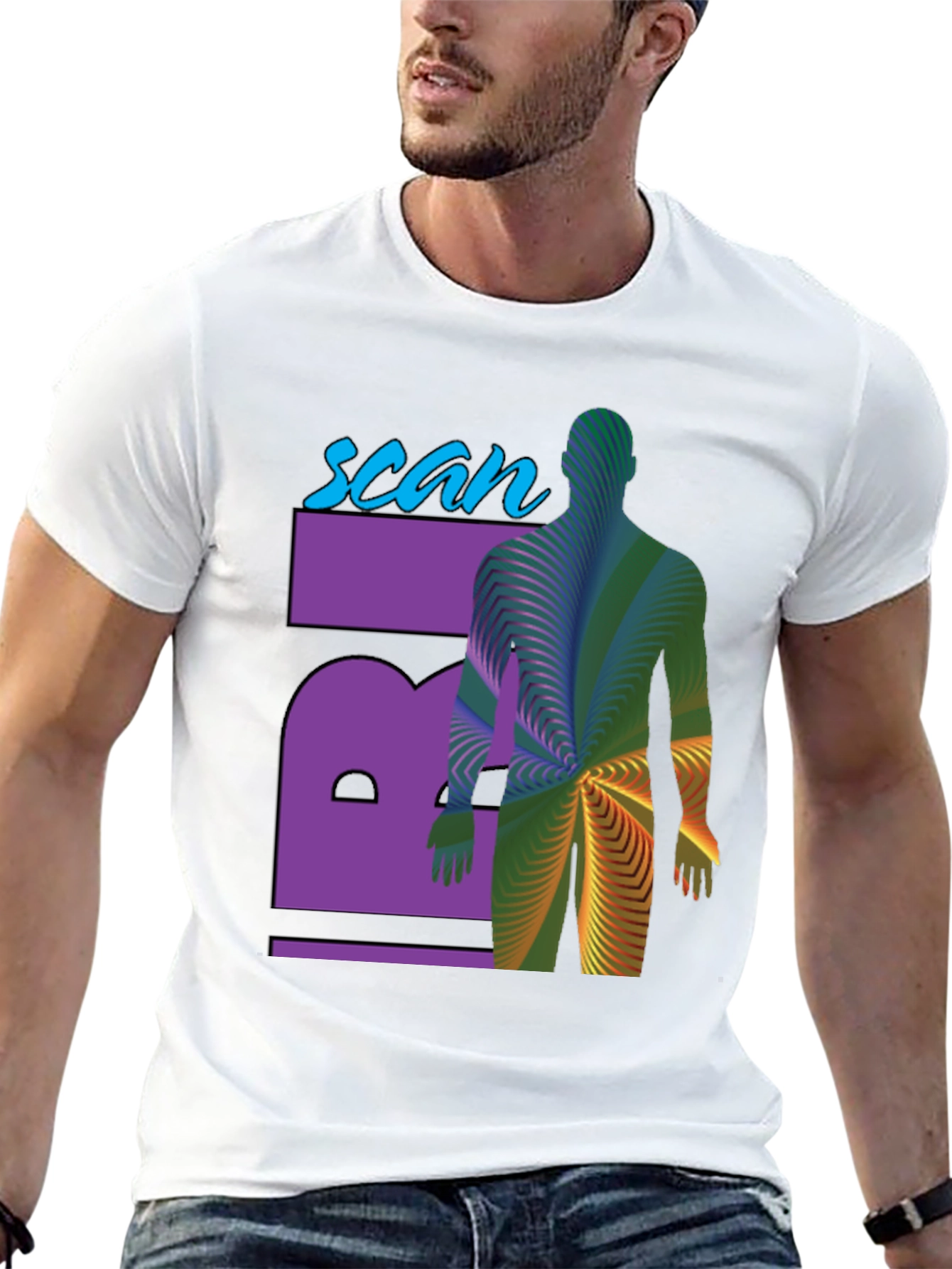 Scan T-Shirt - Artistic Medical Imaging Design