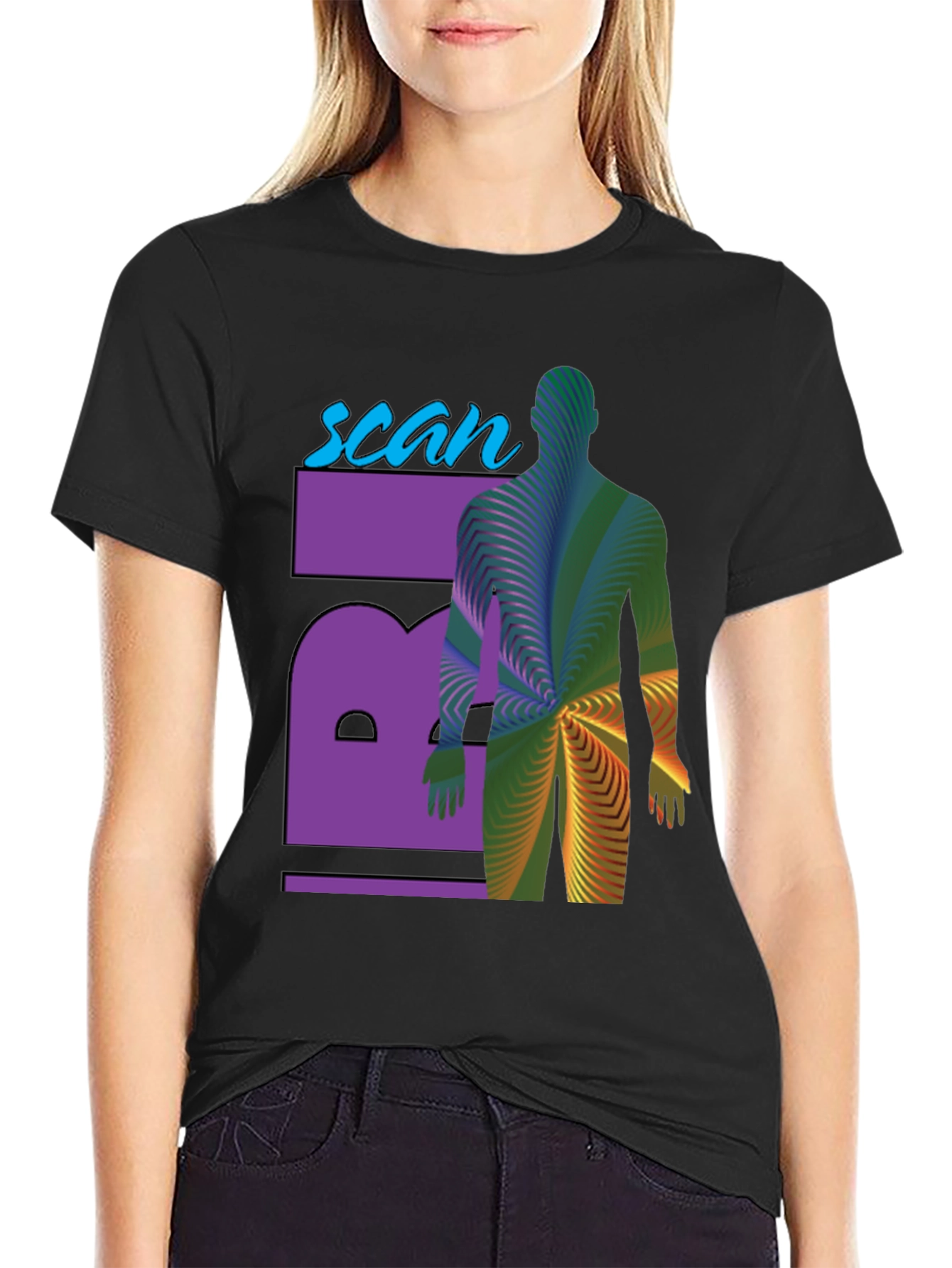 Scan T-Shirt - Artistic Medical Imaging Design