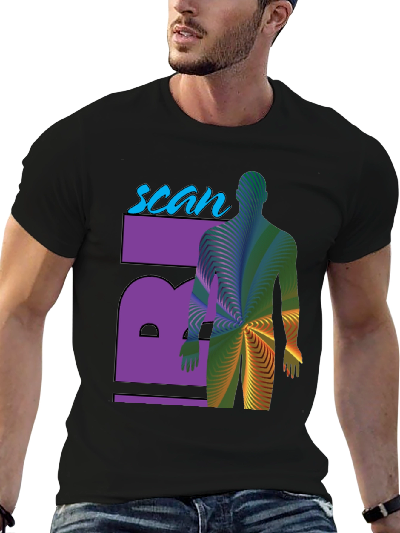 Scan T-Shirt - Artistic Medical Imaging Design