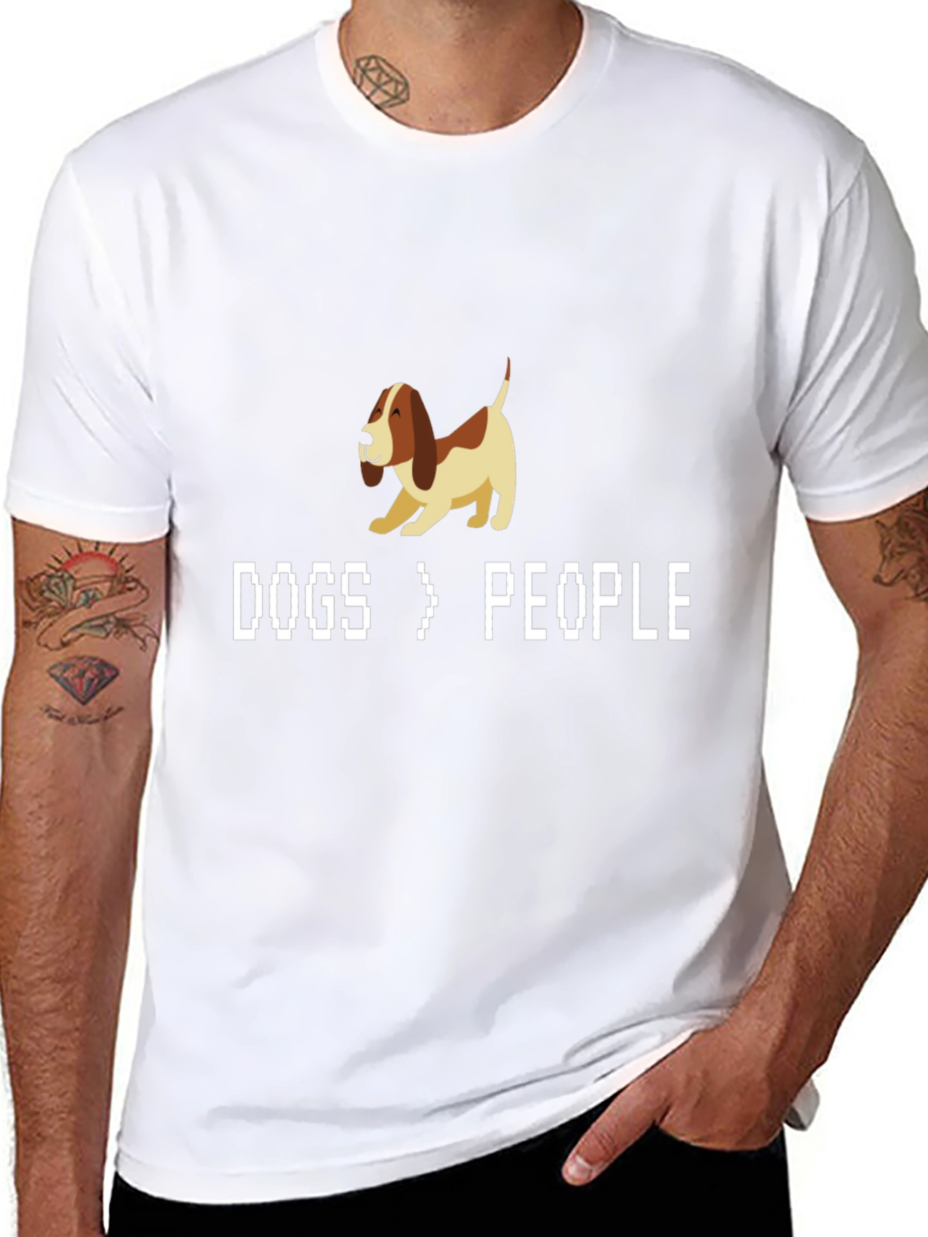 Dogs > People T-Shirt - Funny Dog Lover Tee