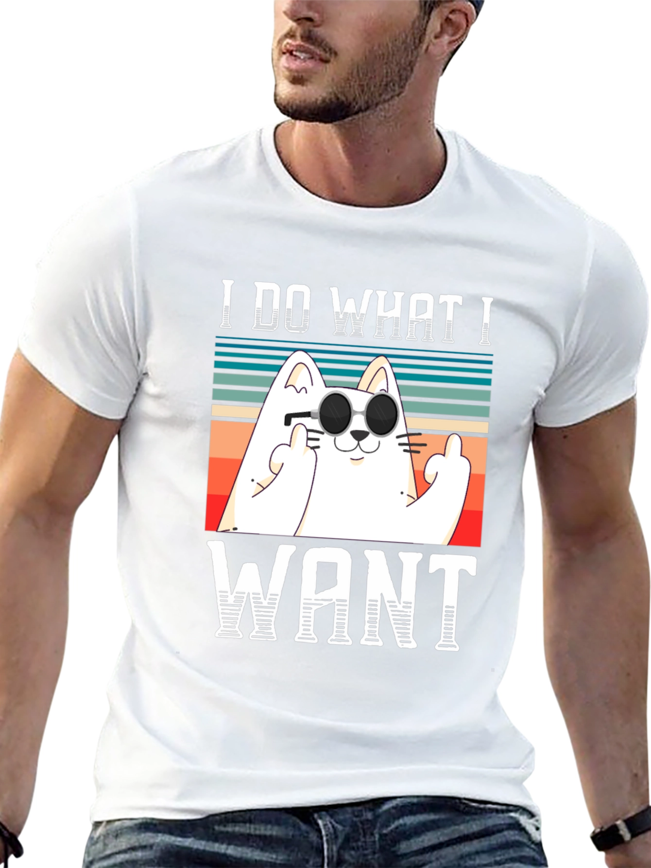 I Do What I Want Funny Cat T-Shirt