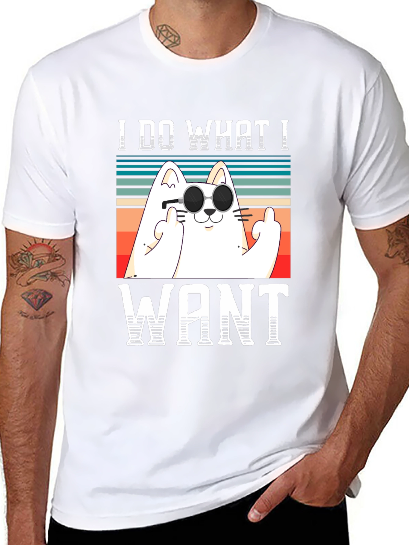 I Do What I Want Funny Cat T-Shirt