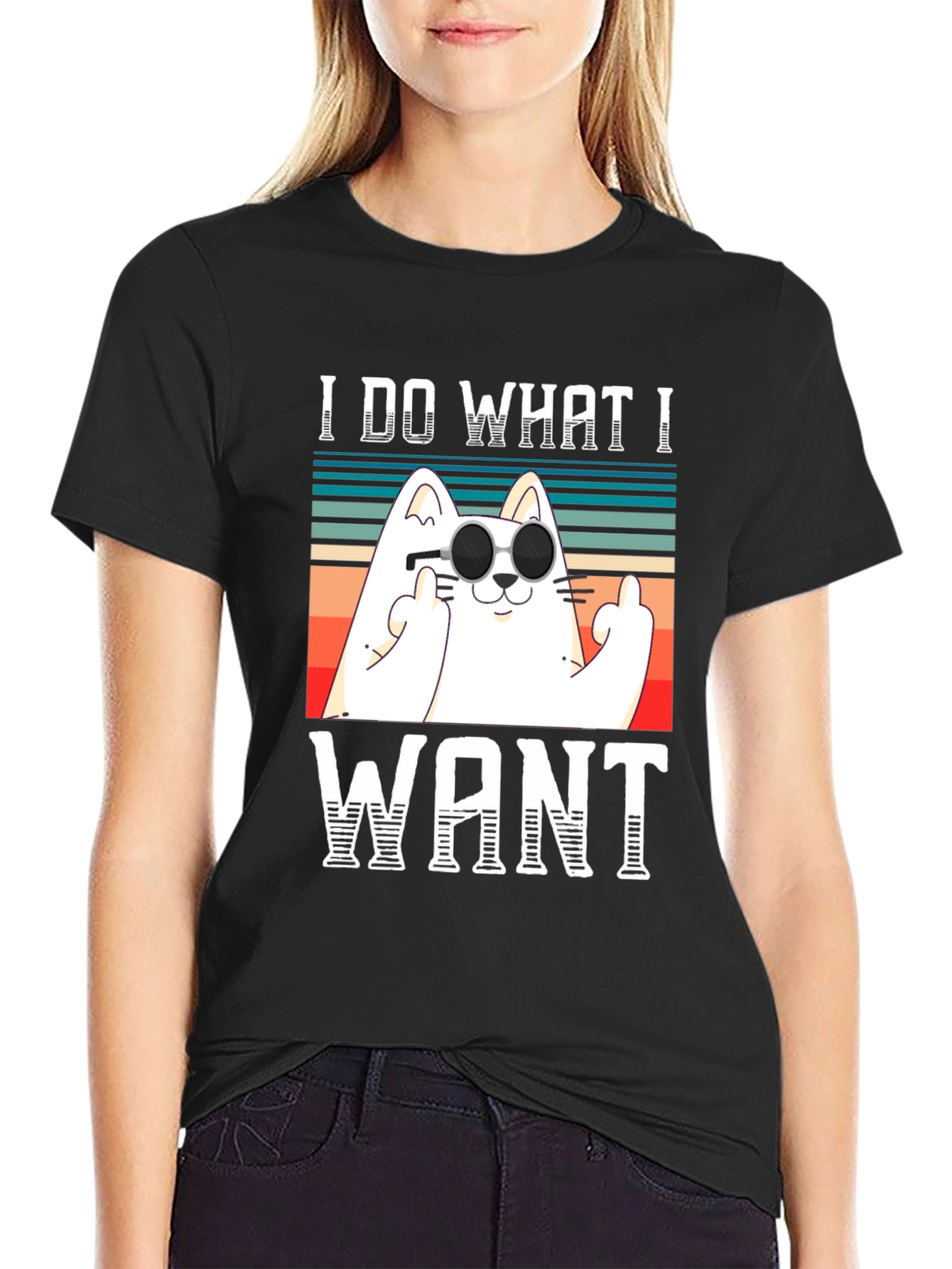 I Do What I Want Funny Cat T-Shirt