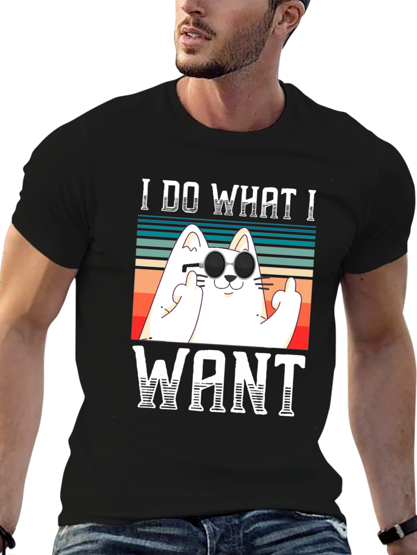 I Do What I Want Funny Cat T-Shirt