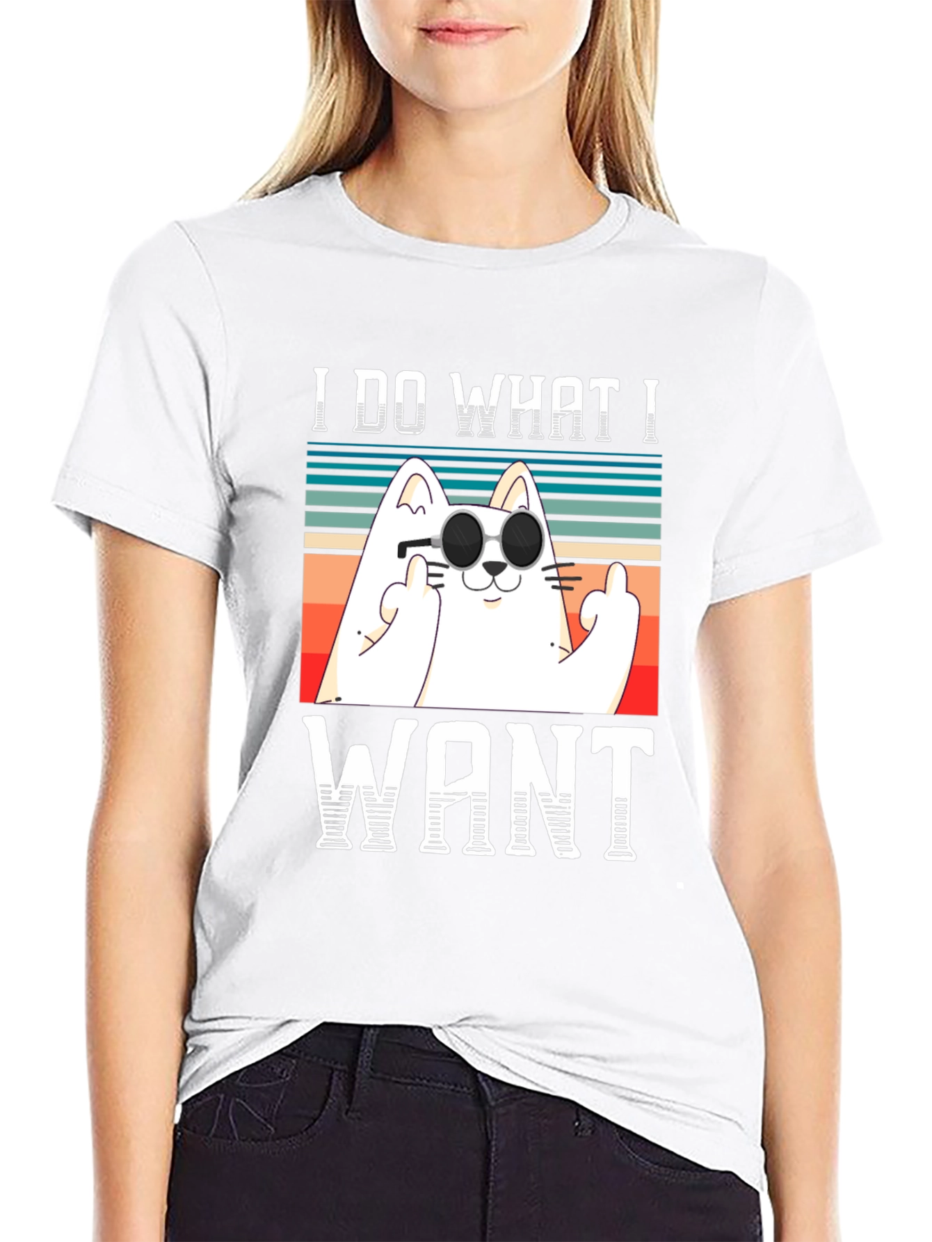 I Do What I Want Funny Cat T-Shirt