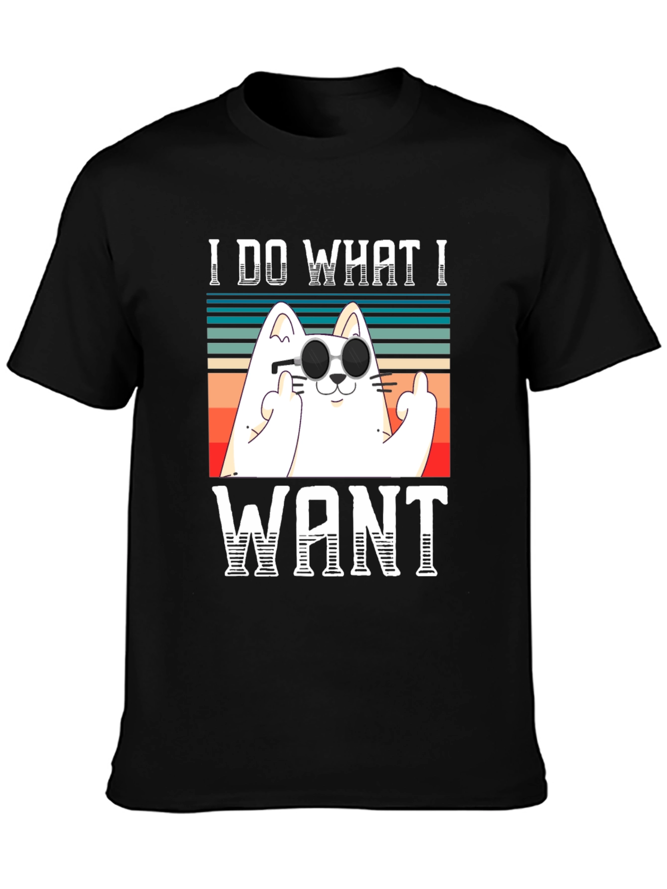I Do What I Want Funny Cat T-Shirt