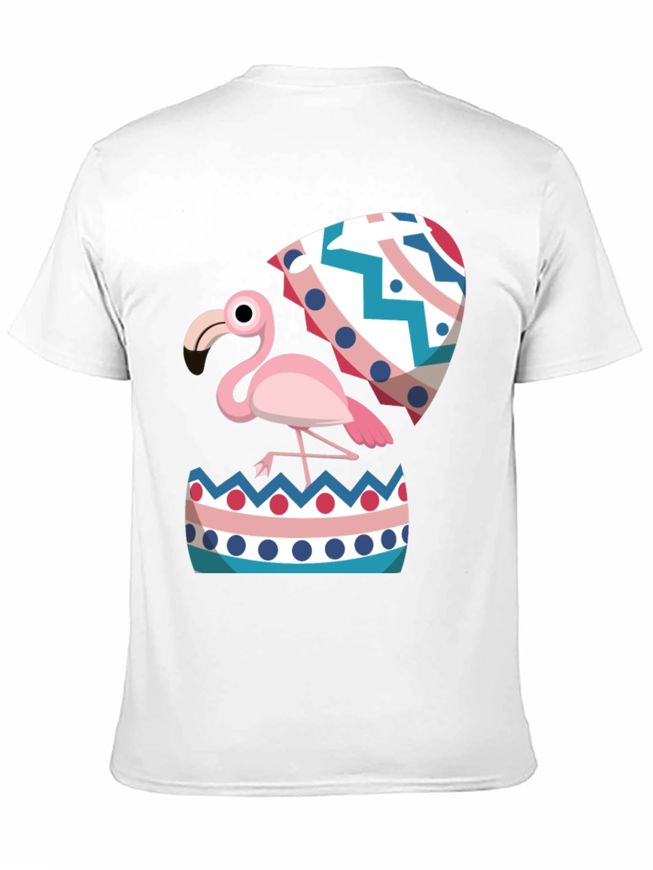 Flamingo Hatching Easter Egg Graphic Tee