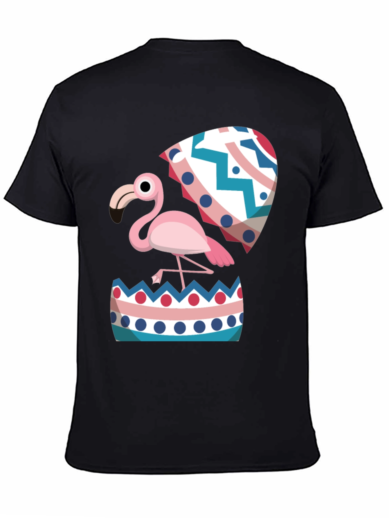 Flamingo Hatching Easter Egg Graphic Tee