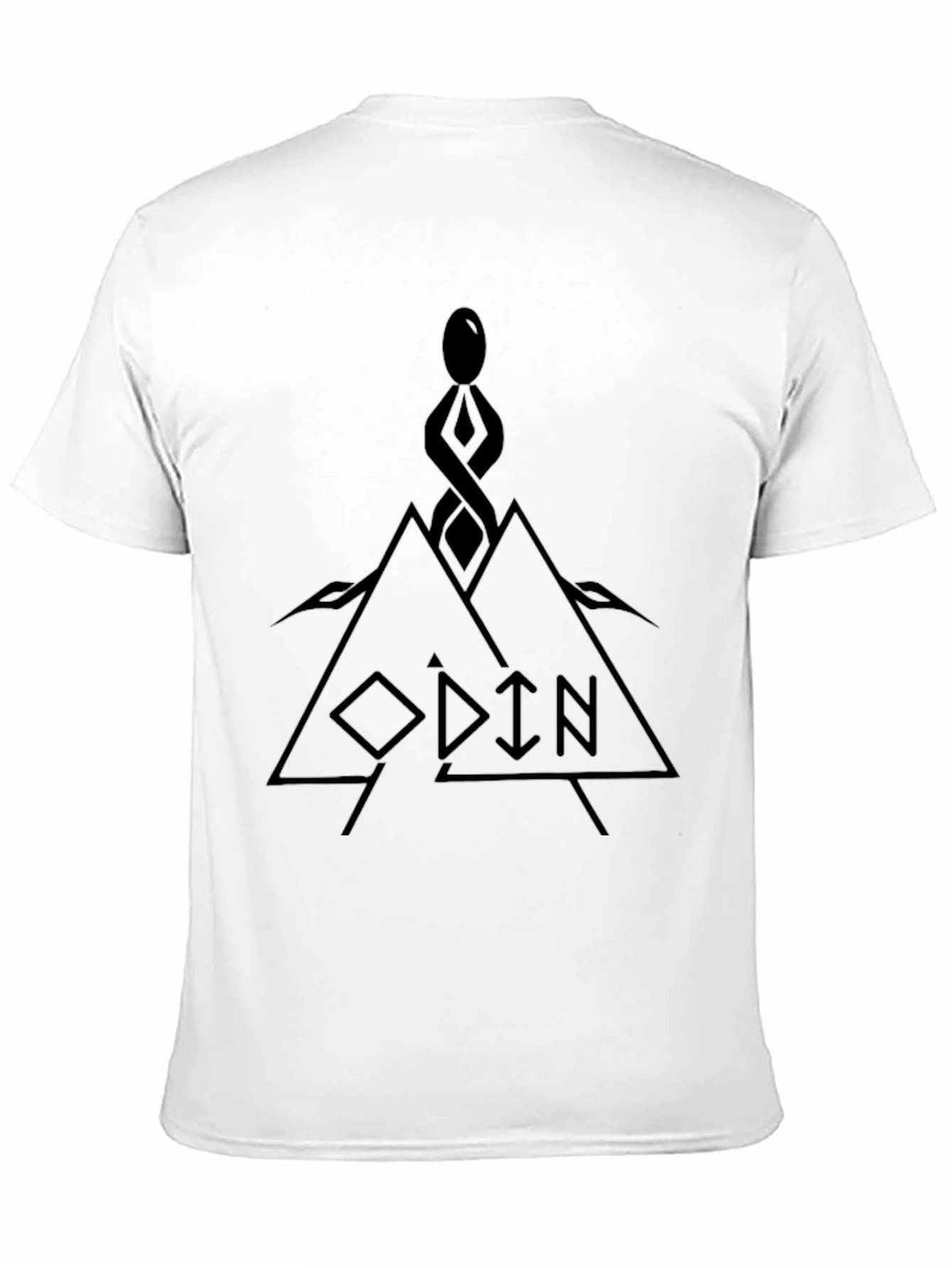 Odin Graphic T-Shirt - Black Viking Design