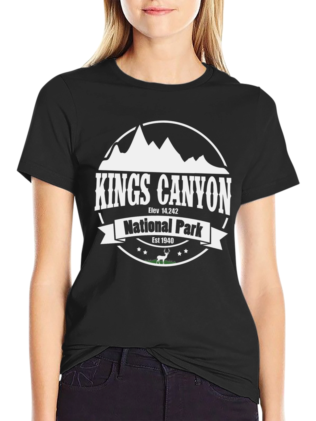 Kings Canyon National Park T-Shirt - Black