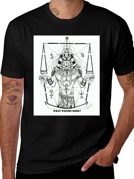 Anubis What Weighs More Graphic Tee