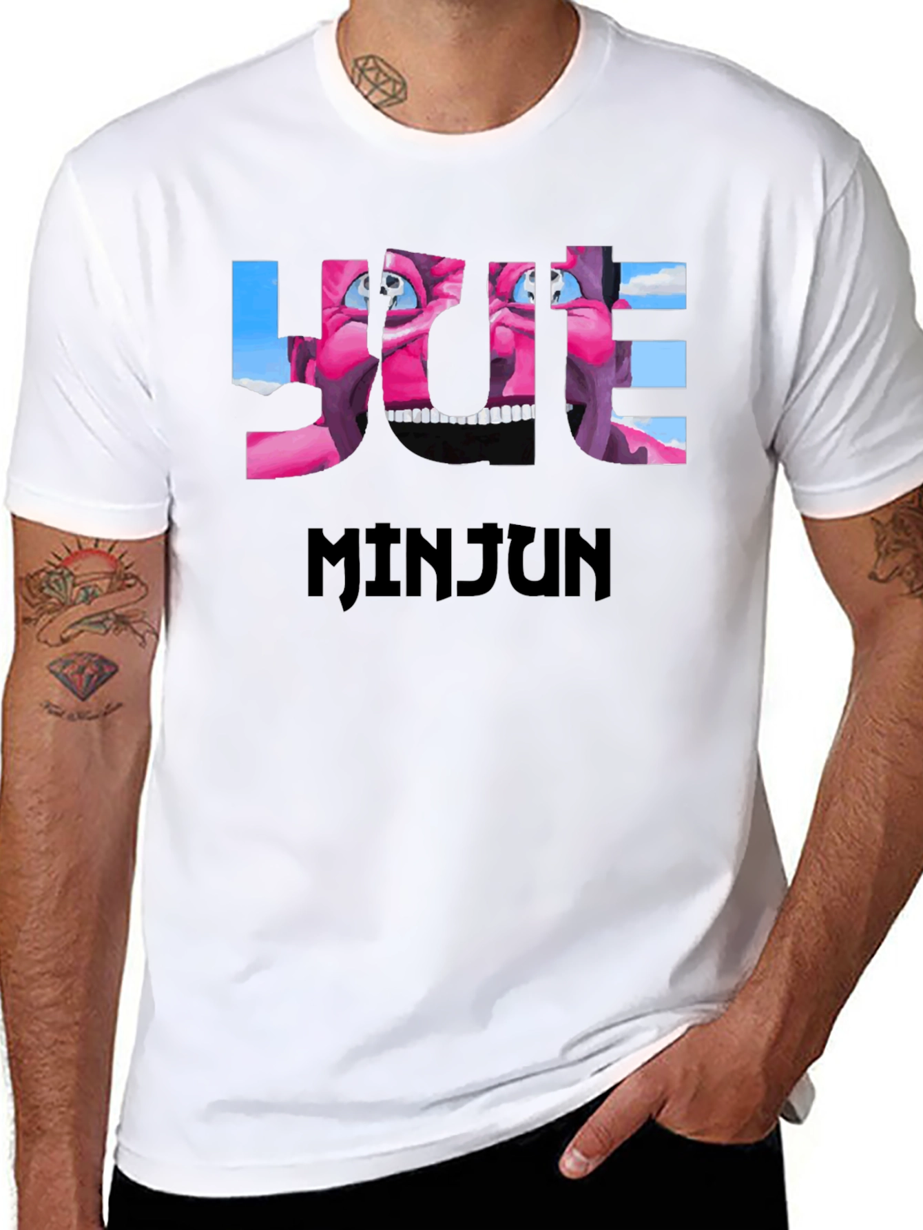 Minjun Graphic Tee - Bold Statement T-Shirt