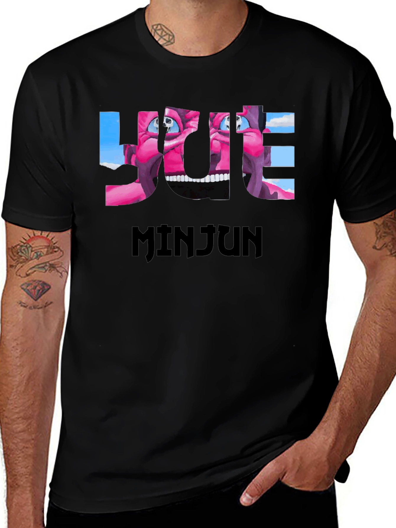 Minjun Graphic Tee - Bold Statement T-Shirt