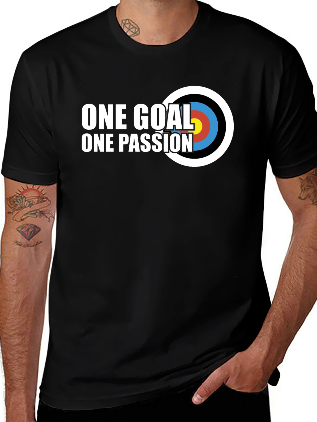 One Goal One Passion T-Shirt Archery Target
