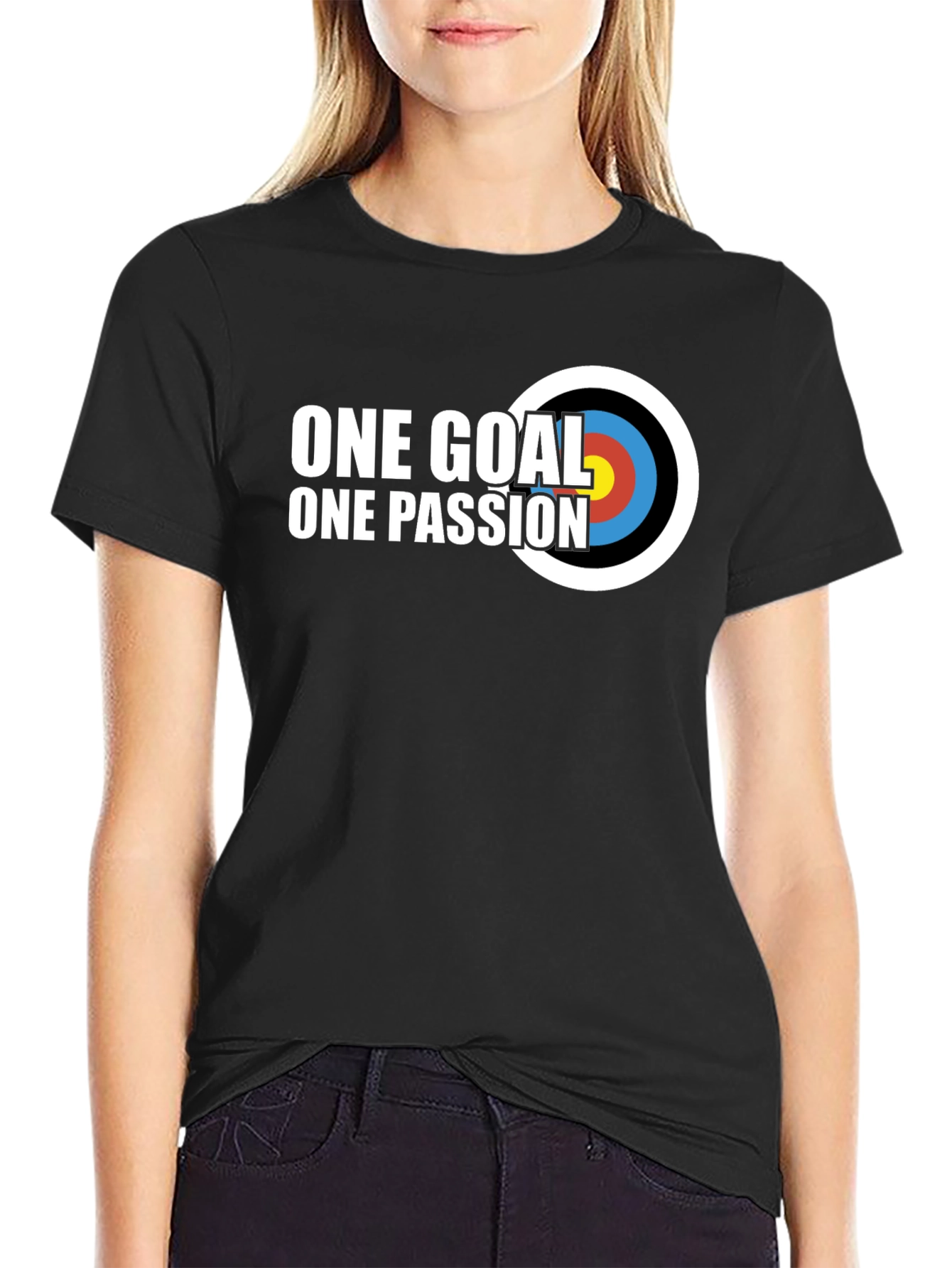 One Goal One Passion T-Shirt Archery Target