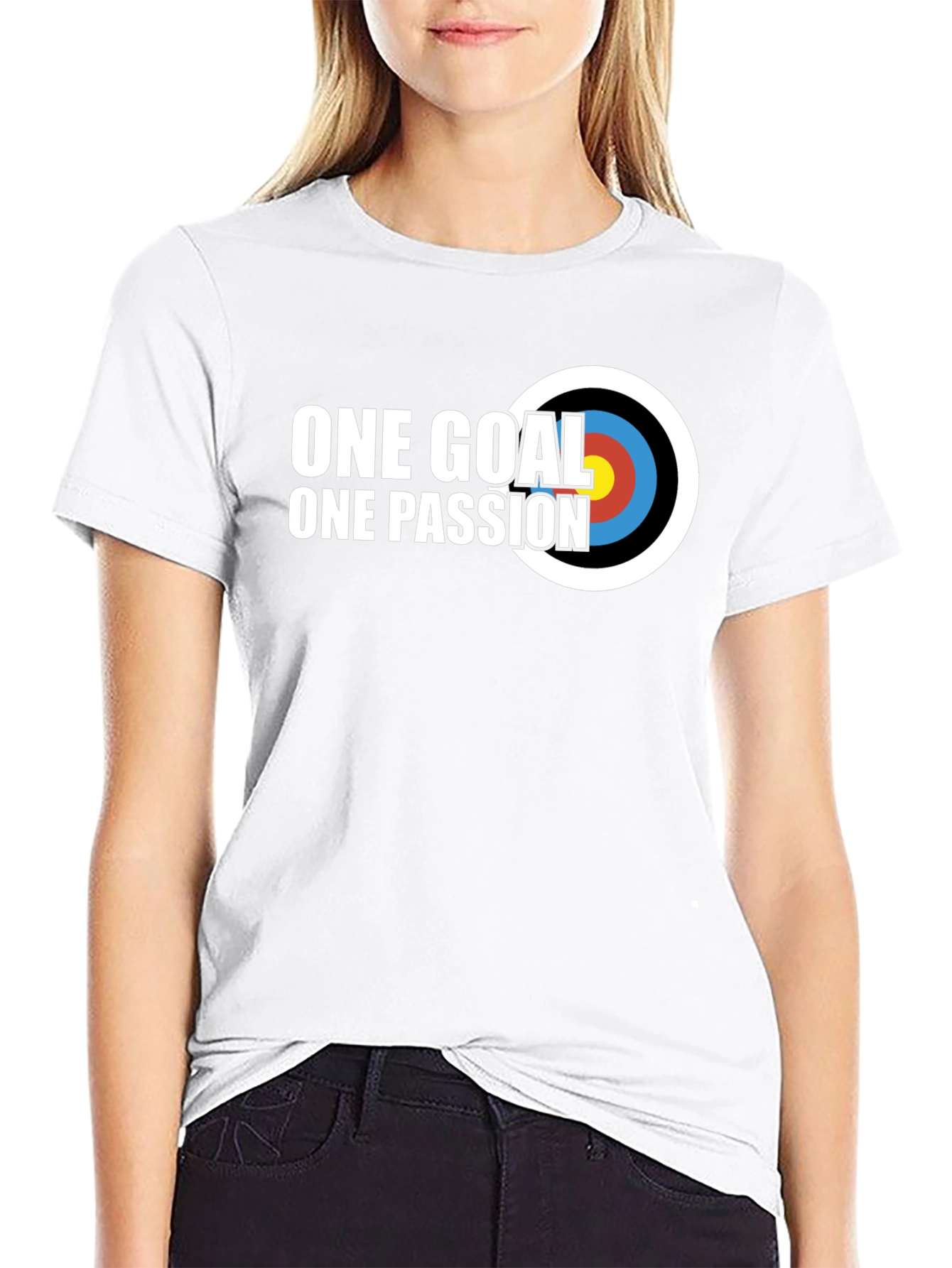 One Goal One Passion T-Shirt Archery Target