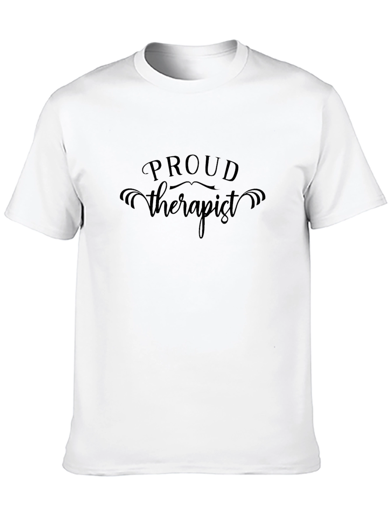 Proud Therapist Black T-Shirt