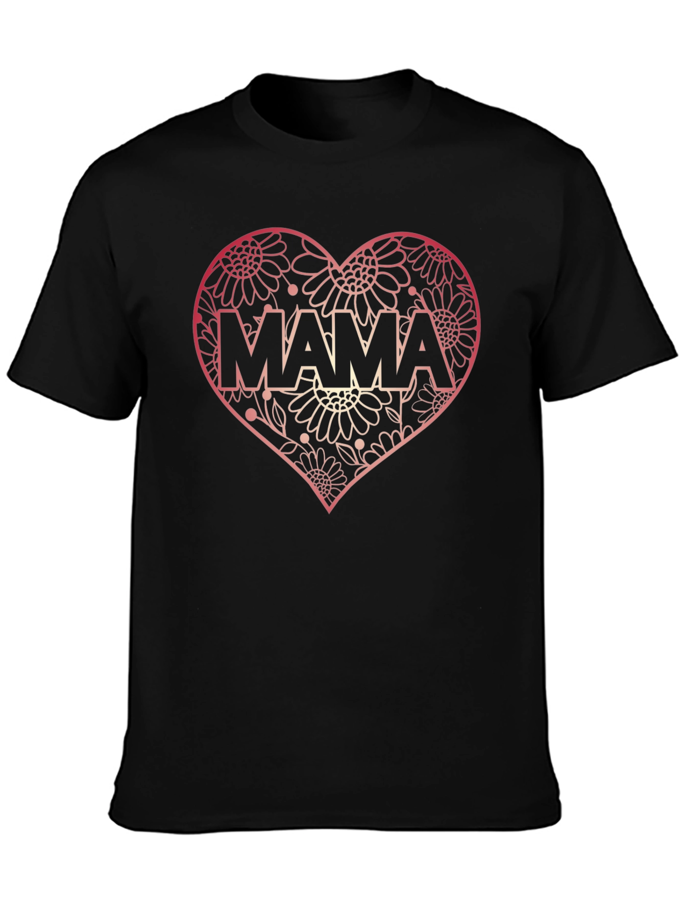 Mama Floral Heart T-Shirt
