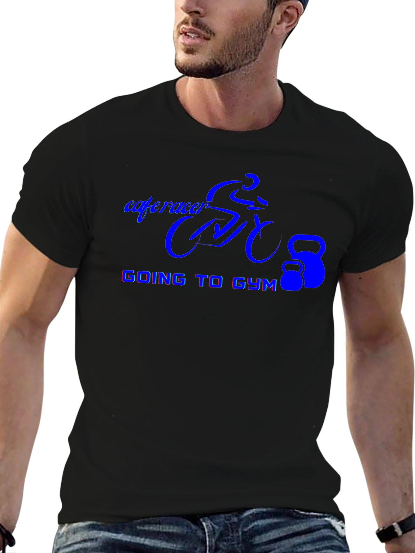 Cafe Racer Gym Black T-Shirt