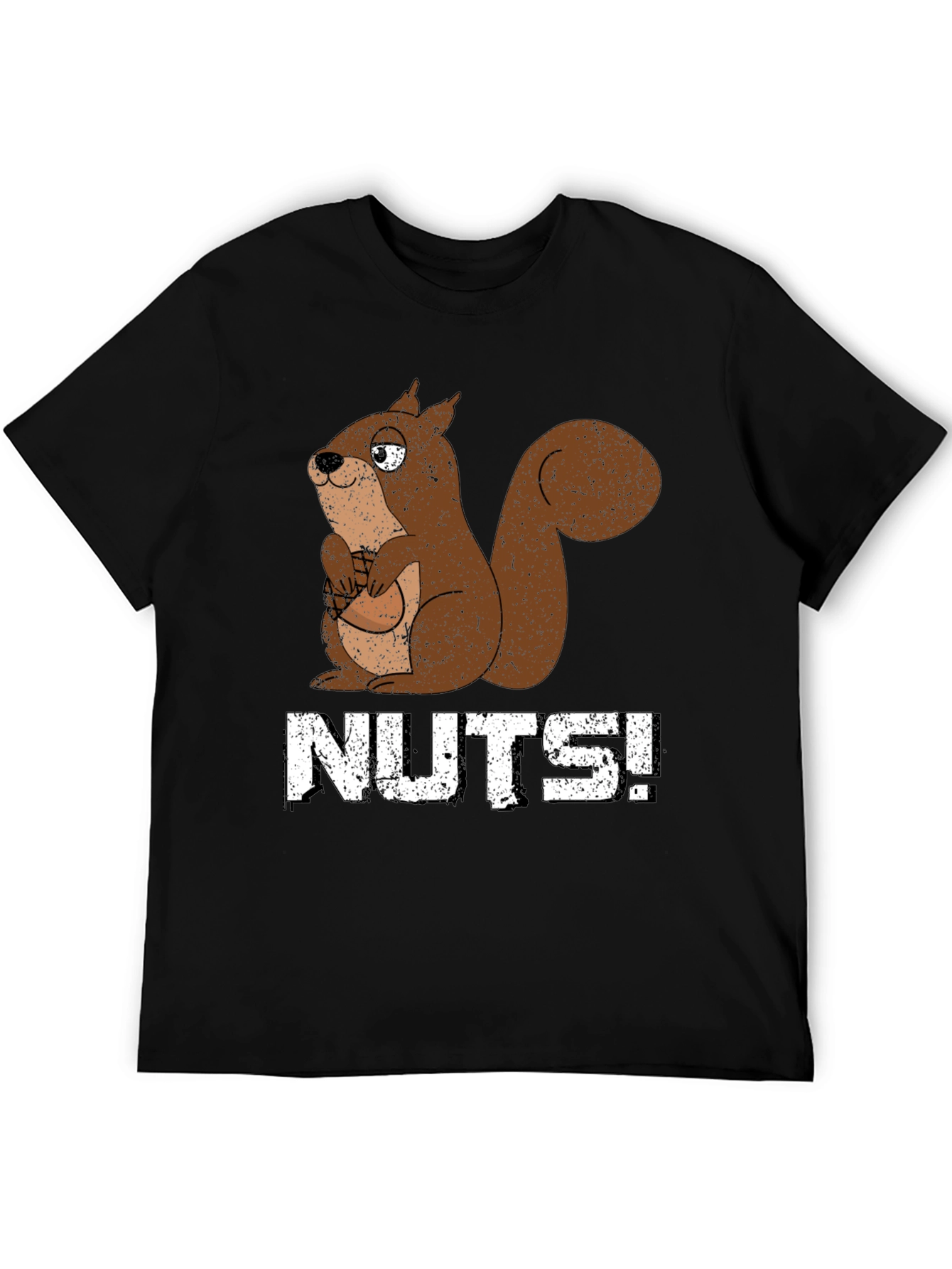 Nuts! Squirrel Graphic Tee - Black