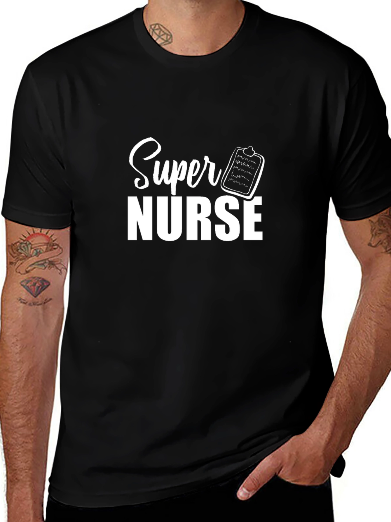 Super Nurse Black T-Shirt - Healthcare Hero Appreciation