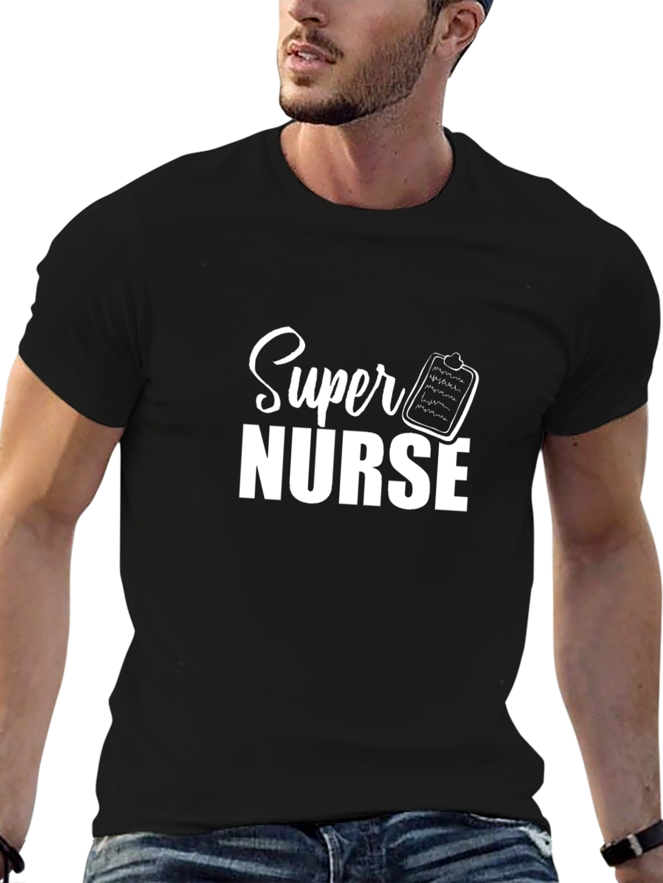 Super Nurse Black T-Shirt - Healthcare Hero Appreciation