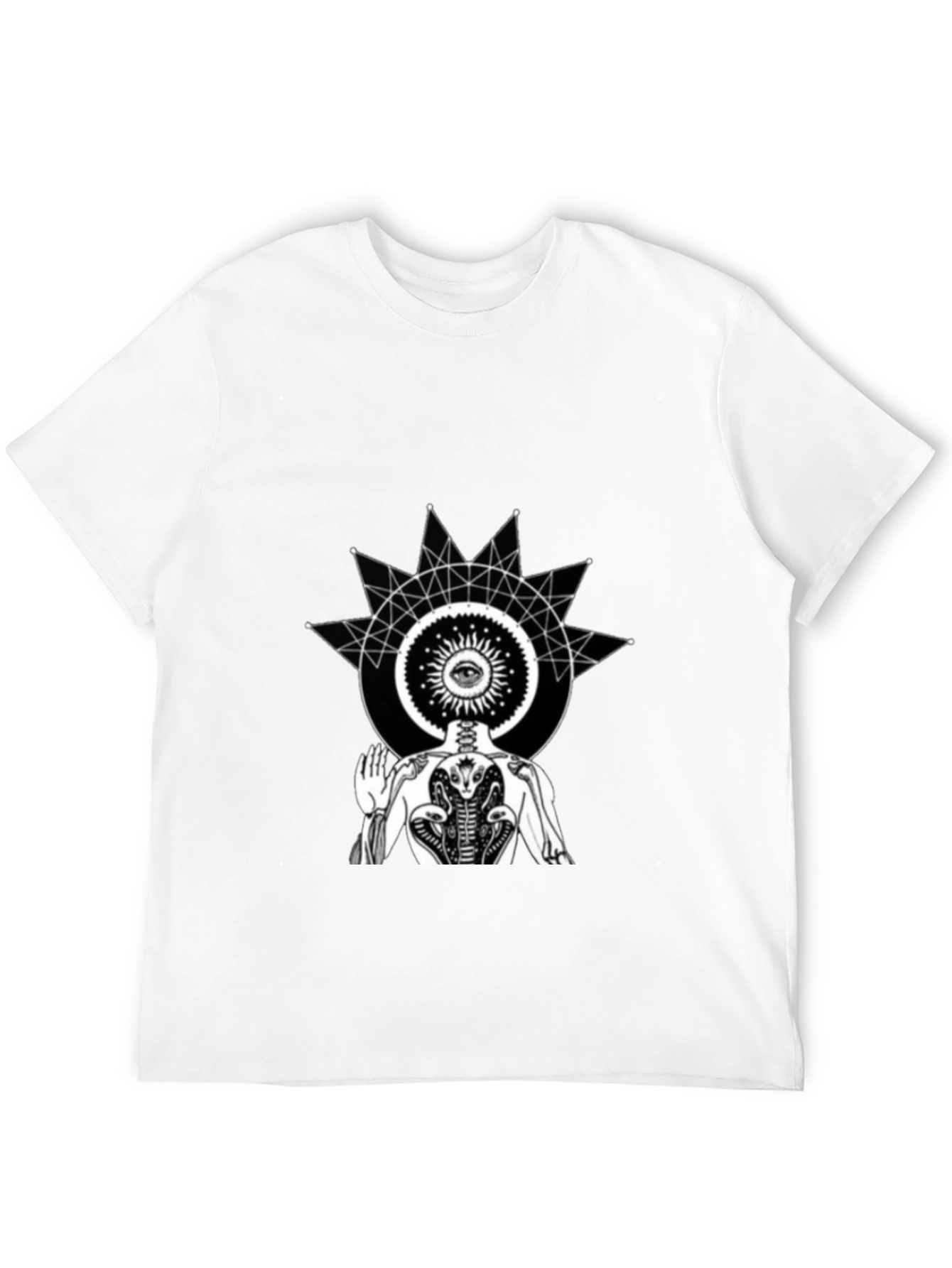 Mystic Vision Black T-Shirt - Spiritual Graphic Tee