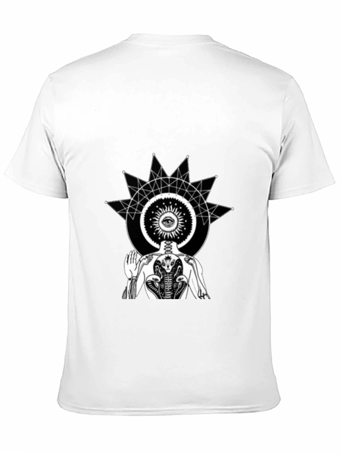 Mystic Vision Black T-Shirt - Spiritual Graphic Tee