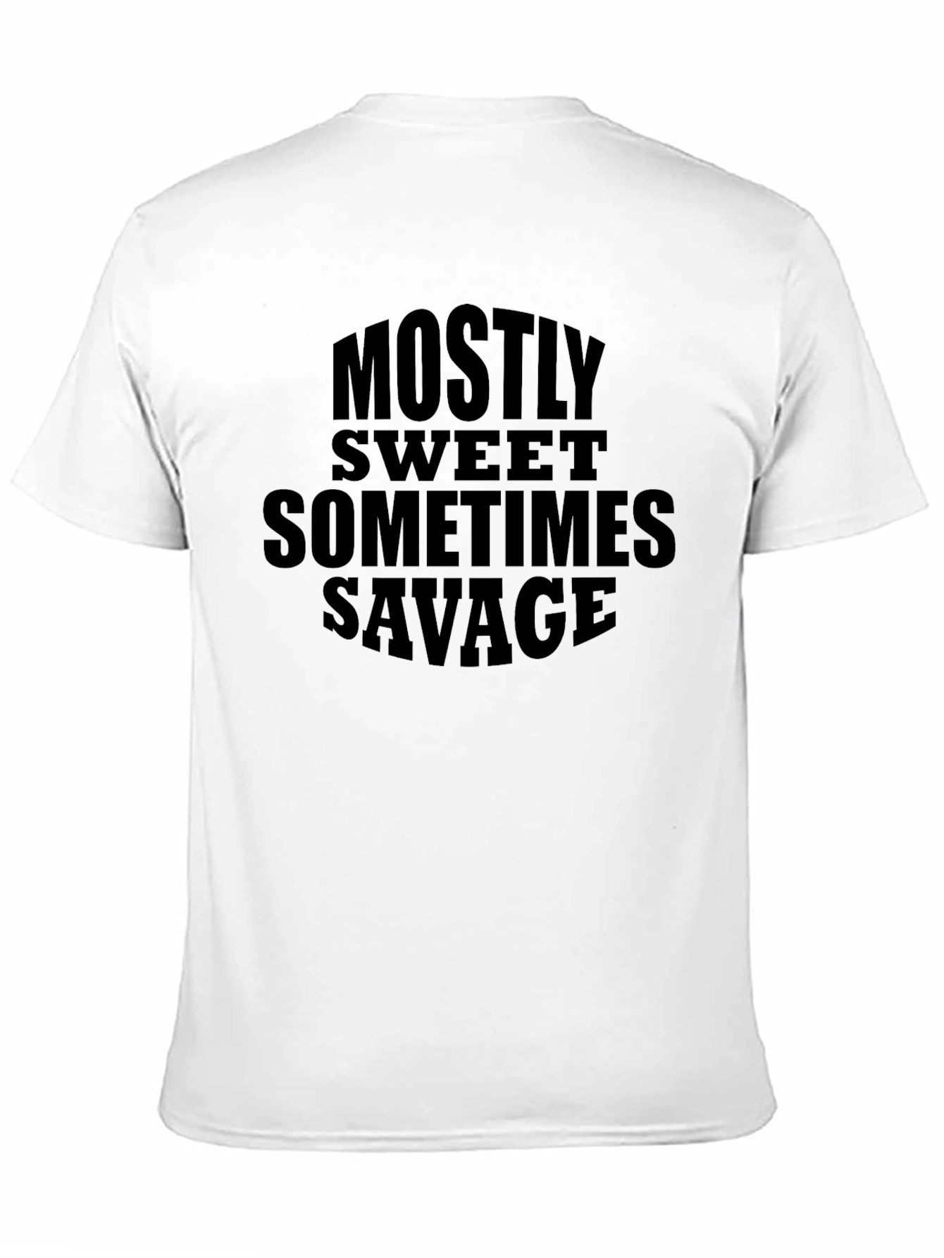 Mostly Sweet Sometimes Savage Black Graphic Tee