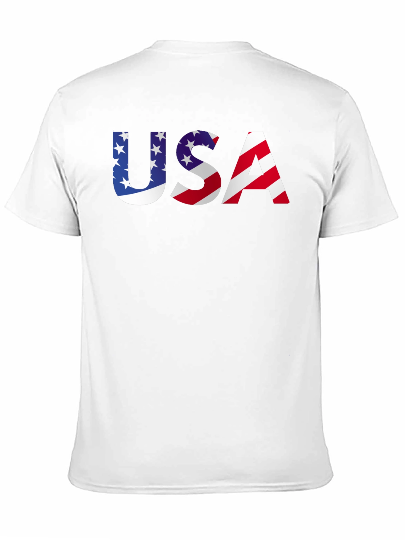 USA Flag Graphic Print T-Shirt Patriotic Tee