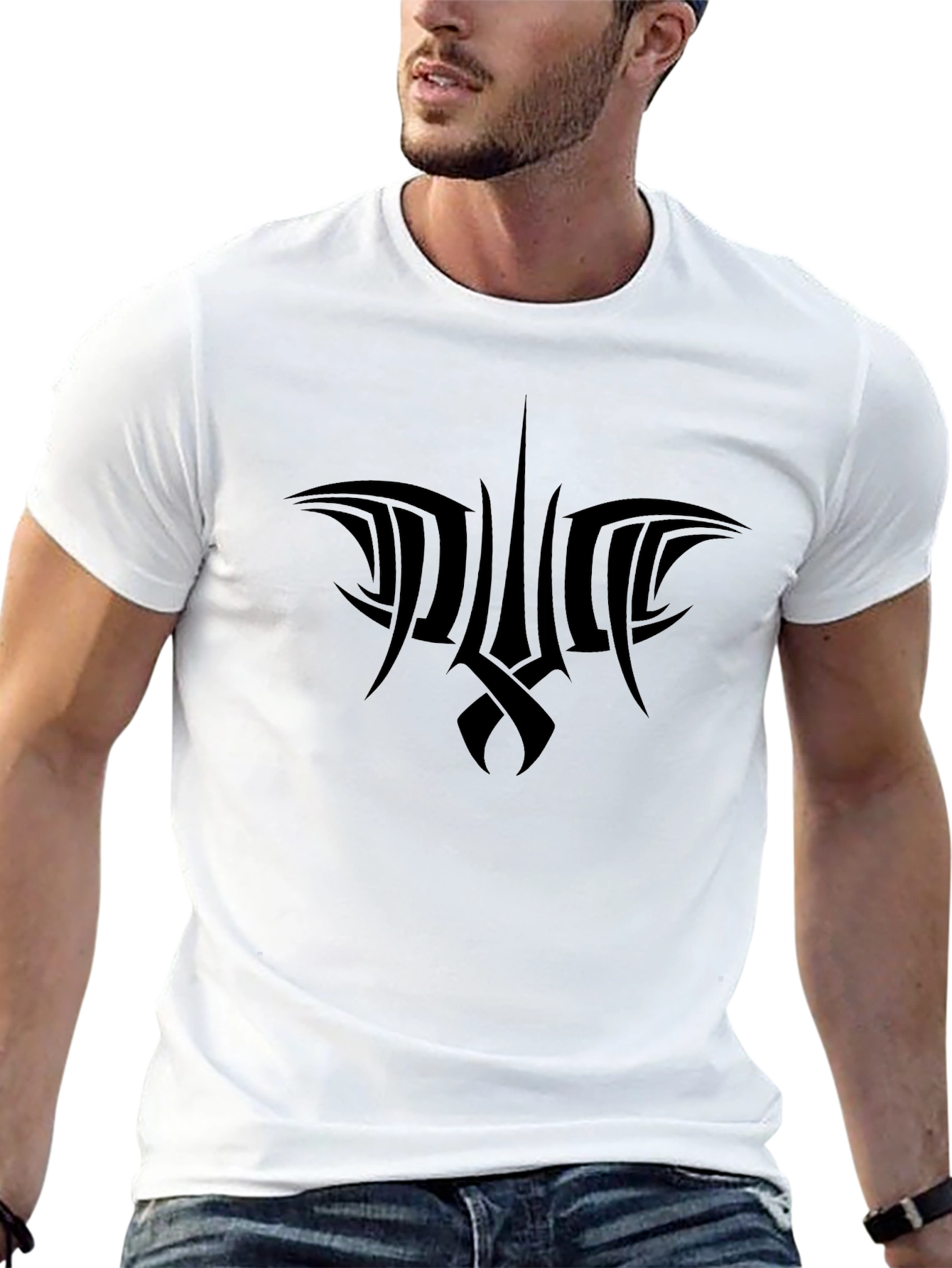 Tribal Trident Black T-Shirt