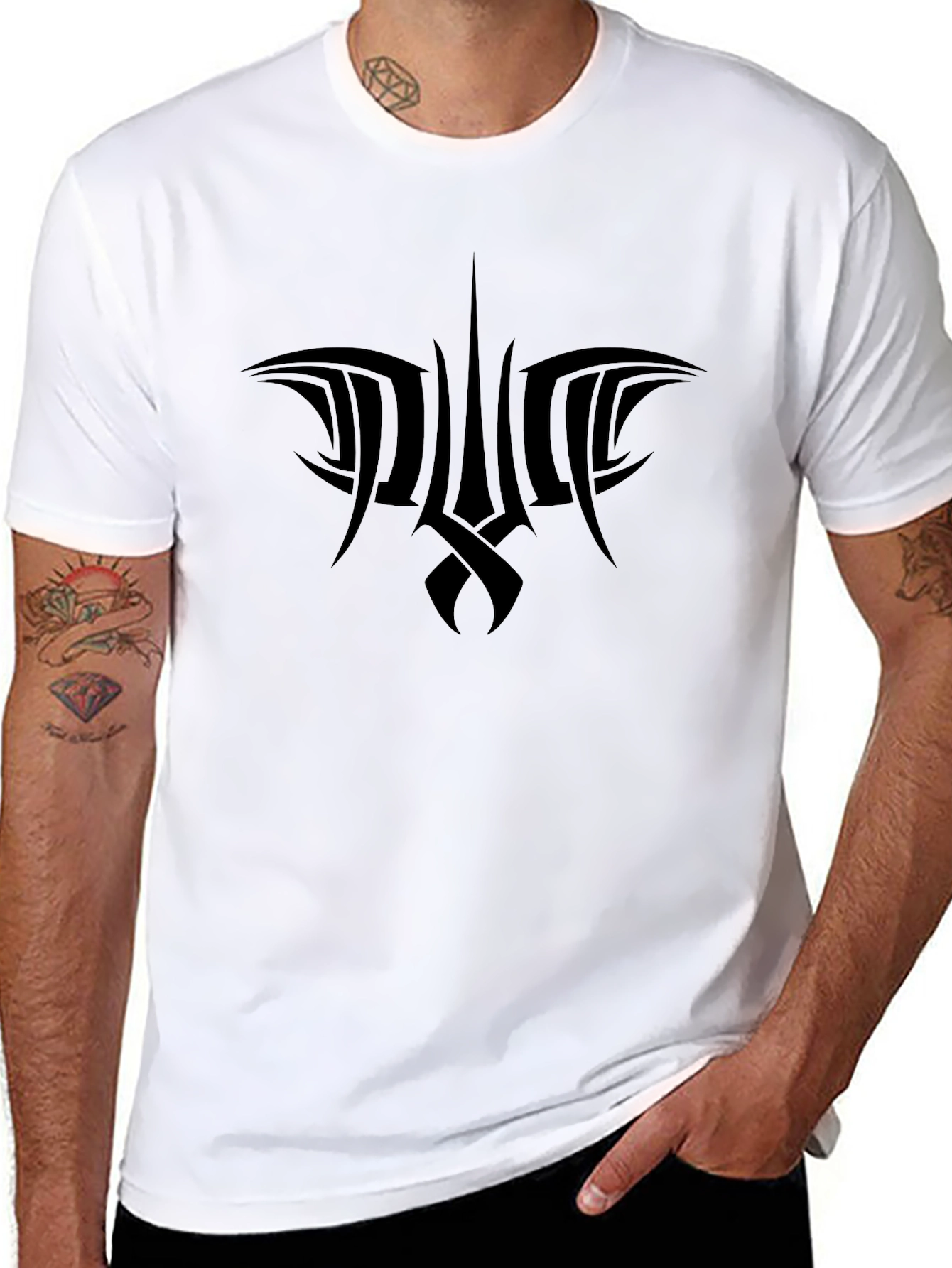 Tribal Trident Black T-Shirt