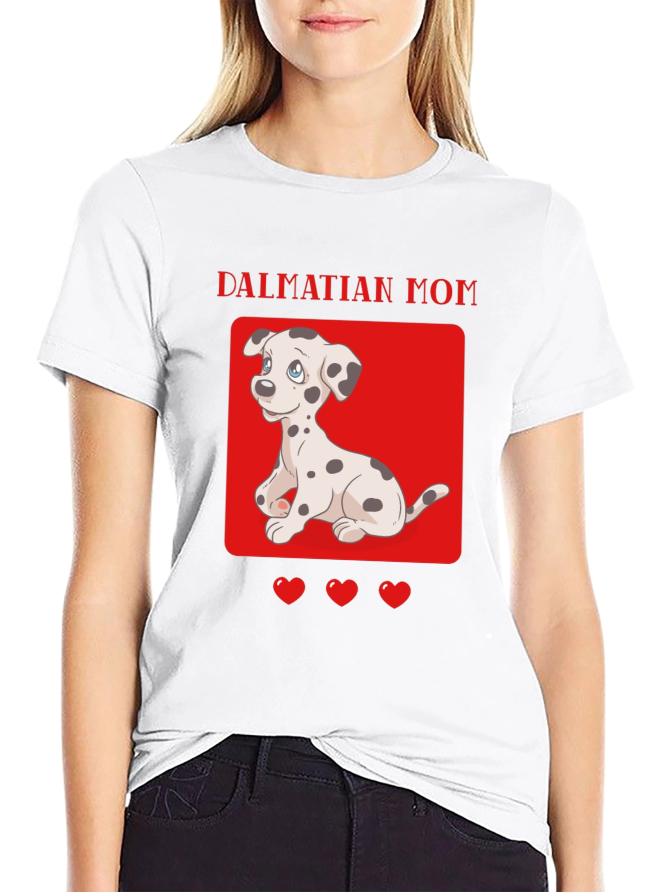 Dalmatian Mom Graphic T-Shirt