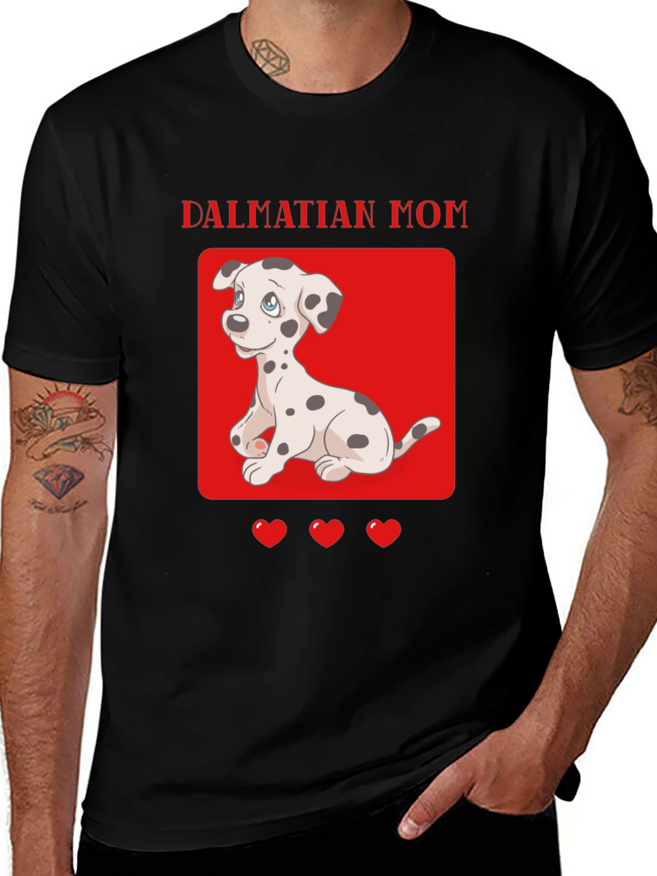 Dalmatian Mom Graphic T-Shirt