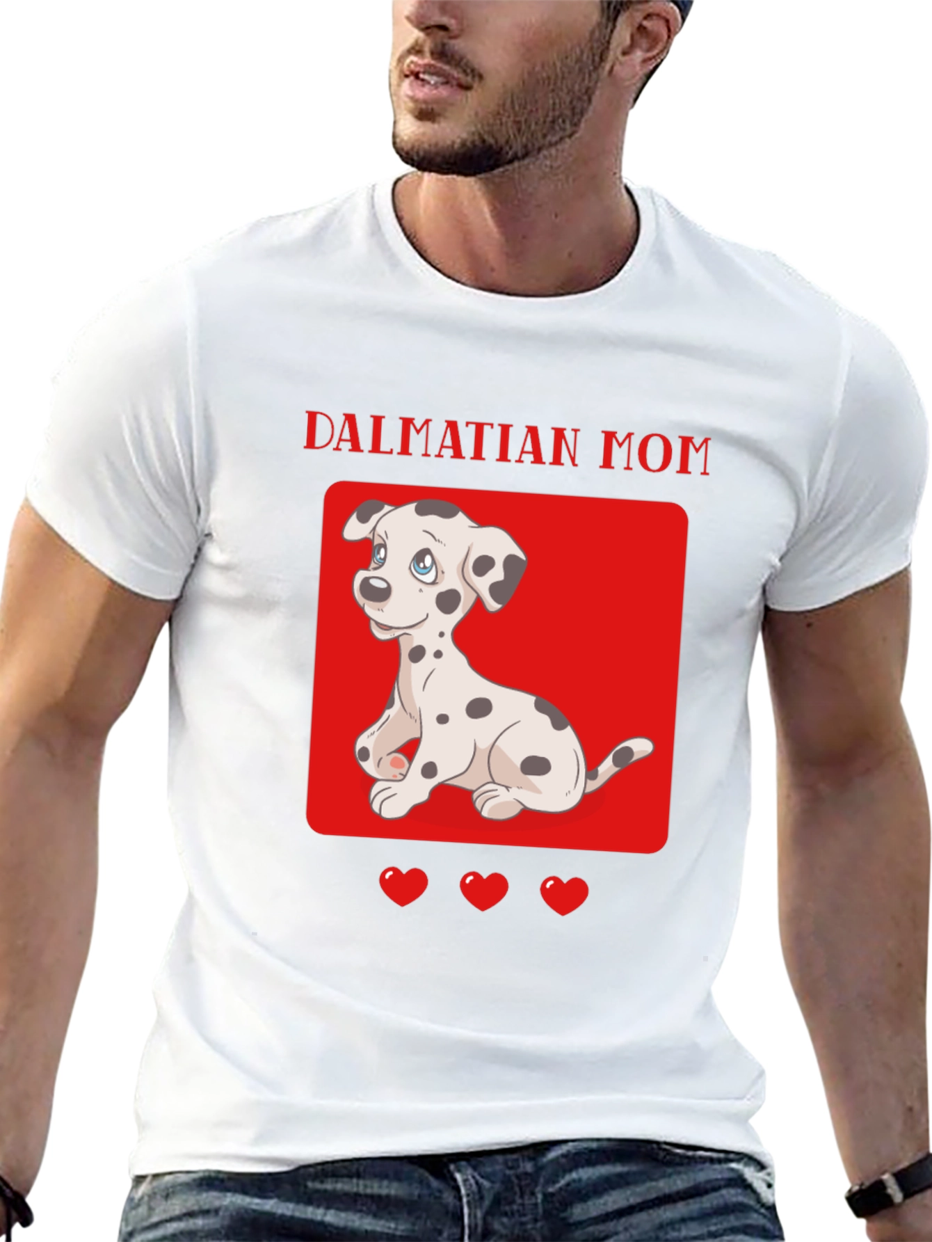 Dalmatian Mom Graphic T-Shirt